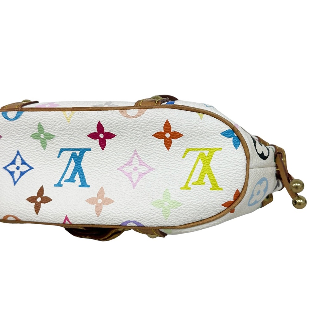 Louis Vuitton Teda PM Top Handle Bag PM Multicolor Canvas Blanc White - Picture 9 of 11